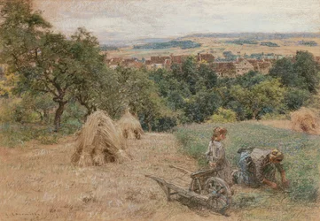 Cortando césped